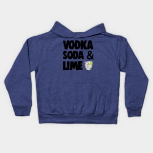 vodka soda lime 3 Kids Hoodie